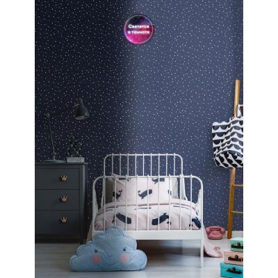 Обои Home Color Wonderful НС71536-56 виниловые на флизелине 1,06х10,05м, синий