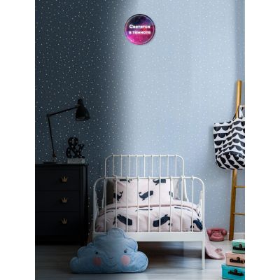 Обои Home Color Wonderful НС71536-16 виниловые на флизелине 1,06х10,05м, голубой