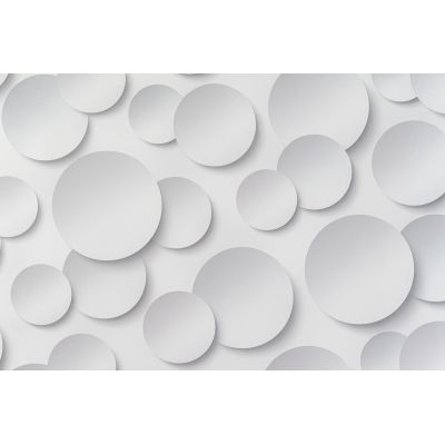 Обои Артекс Круги 3D 10360-01 виниловые на флизелине 1,06х10,05м. серый