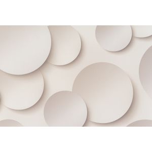 Обои Артекс Круги 3D 10360-02 виниловые на флизелине 1,06х10,05м бежевый