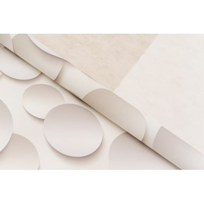 Обои Артекс Круги 3D 10360-02 виниловые на флизелине 1,06х10,05м бежевый
