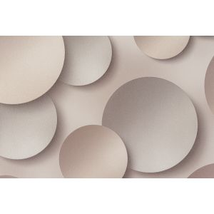 Обои Артекс Круги 3D 10360-05 виниловые на флизелине 1,06х10,05м, коричневый