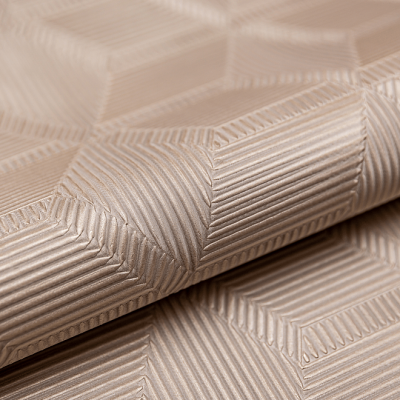 Обои KERAMA MARAZZI Геометрия КМ5104 виниловые на флизелине 1,06х10,05м, мотив, розовый золотой