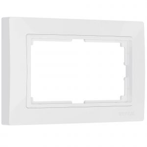 Рамка для двойной розетки Werkel WL03-Frame-01-DBL-white белый
