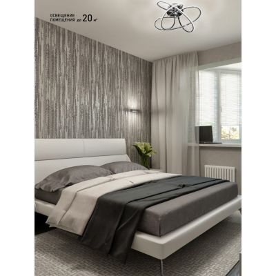 Светильник светодиодный неуправляемый Estares Liana Mono R 60W(5100lm) 4000K 490х150мм матовый/хром