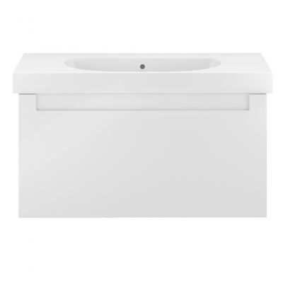 Тумба Kerama Marazzi Buongiorno/Бонджорно Plus BGP.100.1+1\WHT, белый+дуб кантри, подвесная, без раковины