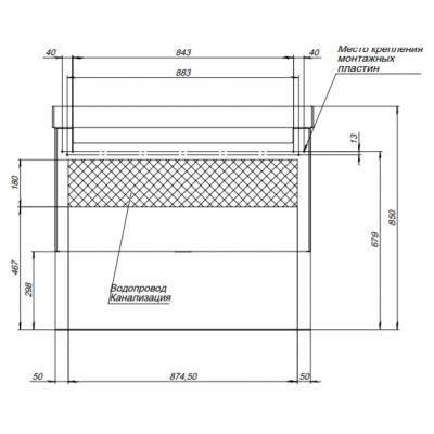 Тумба Kerama Marazzi Buongiorno/Бонджорно Plus BGP.100.1+1\WHT, белый+дуб кантри, подвесная, без раковины