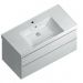 Тумба Kerama Marazzi Cubo/Кубо CU.100\WHT, белая, подвесная 2 ящика, без раковины