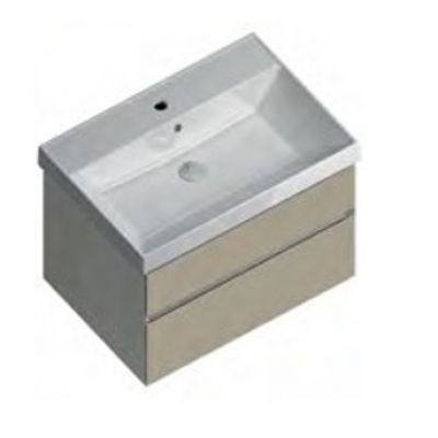Тумба Kerama Marazzi Cubo/Кубо CU.80\LIM, лимо, подвесная 2 ящика, без раковины