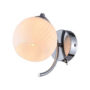 Светильник настенный (бра) Lumin'Arte Arco E27х1х40W  хром металл/стекло 205х190х150мм ARCO-WL40E27-1CH