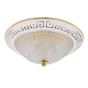 Светильник потолочный Lumin'Arte Oreon01 E27х2х60W металл/стекло, белый 280х280х100мм