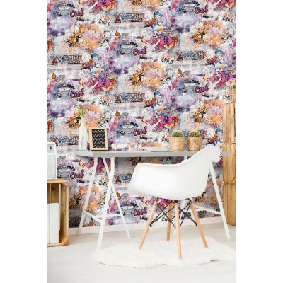 Обои Euro Decor Street Art 7096-00 виниловые на флизелине 1,06x10,05м многоцветный