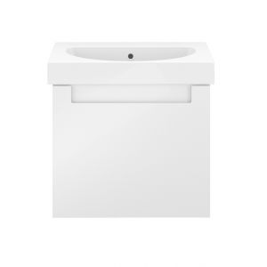 Тумба Kerama Marazzi Buongiorno/Бонджорно Plus BGP.60.1+1\WHT, белый+дуб кантри, подвесная, без раковины