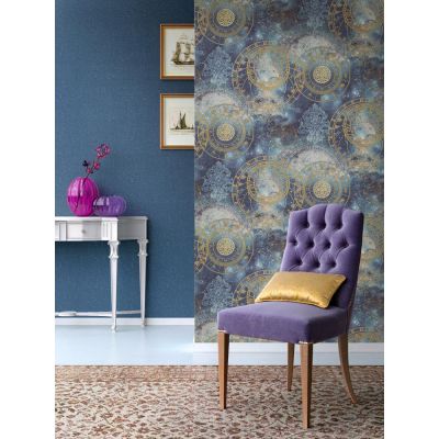 Обои Home Color Zodiac НC71450-66 виниловые на флизелине 1,06х10,05м, синий