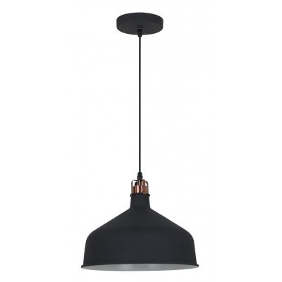 Светильник подвесной Camelion Amsterdam PL-425L C62 60Вт 230В черный/медь
