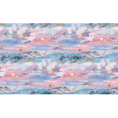 Обои VOG Collection 168360-07 виниловые на флизелине 1,06x10,05м голубой