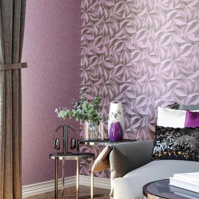 Обои Home Color Reflect НC71625-54 виниловые на флизелине 1,06x10,05м, сиреневый