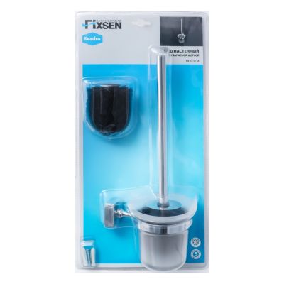 Ерш для туалета+дополнительная щетка Fixsen Kvadro FX-61313А