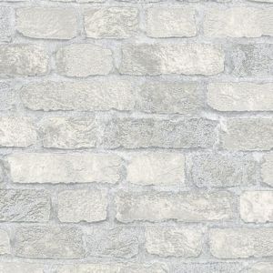 Обои Marburg Brique 97986 виниловые на флизелине 1,06х10,05м, серый