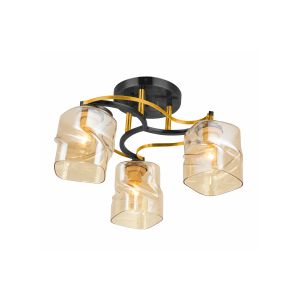 Люстра потолочная Rivoli Casmi 9004-303 P3 черный/золото