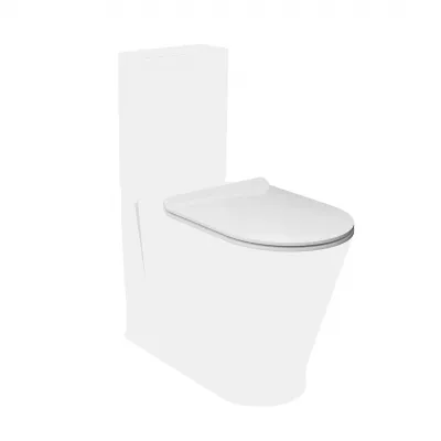 Сиденье для унитаза Kerama Marazzi Plaza Modern PLMR.seat.02\WHT, с микролифтом