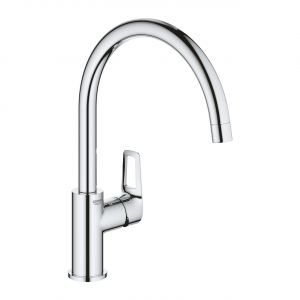 Смеситель для раковины Grohe 31368001 BauLoop, с высоким С-образным изливом