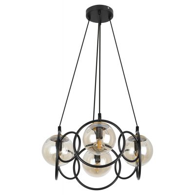 Люстра подвесная Rivoli Ariadna 4074-204 черный/античное золото