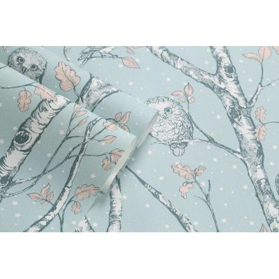 Обои Home Color Wonderful НС71534-17 виниловые на флизелине 1,06х10,05м, зеленый