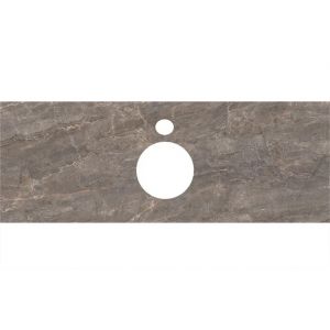 Столешница Kerama Marazzi Plaza/Плаза PL1.VT280\120 Парнас пепельный лапатированный для накладных раковин (48х117 см)
