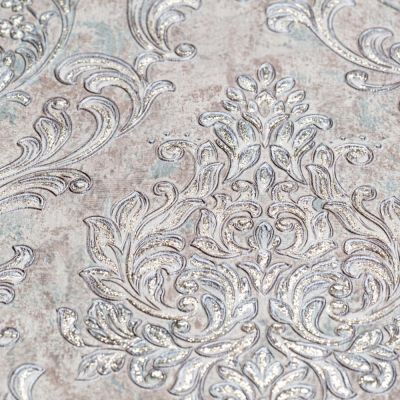 Обои Home Color Diamond НС71781-27 виниловые на флизелине 1,06х10,05м, бежевый с бирюзовым