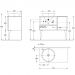 Тумба подвесная Kerama Marazzi Cono/Коно CO.97\GEN  c открытой полкой и ящиками 97 см