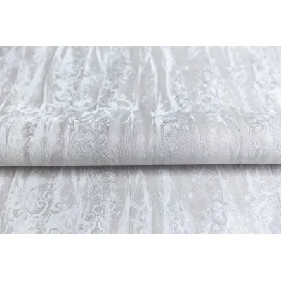 Обои KERAMA MARAZZI Виньетки КМ6404 виниловые на флизелине 1,06х10,05м, мотив, серо- фиолетовый