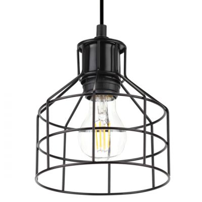 Светильник подвесной ЭРА PL9 BK 60W E27 d160 черный