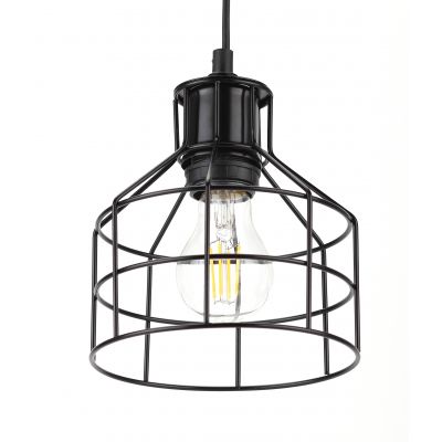 Светильник подвесной ЭРА PL9 BK 60W E27 d160 черный