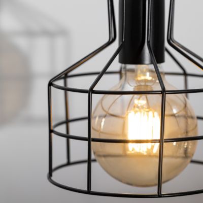 Светильник подвесной ЭРА PL9 BK 60W E27 d160 черный