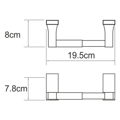 Держатель туалетной бумаги Wasser Kraft Lopau К-6022