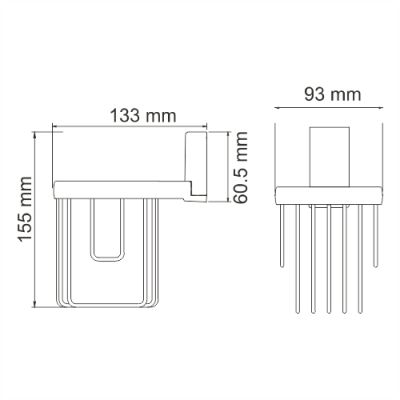 Держатель освежителя Wasser Kraft Lopau К-6045