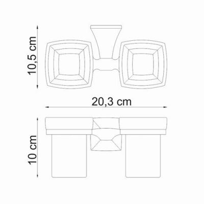 Подстаканник двойной Wasser Kraft Wern К-2528D