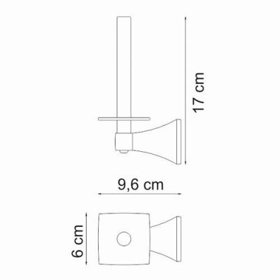 Держатель туалетной бумаги Wasser Kraft Wern К-2597