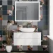 Тумба Kerama Marazzi Plaza Modern PLB.M.100.2\WHT, белая, подвесная 2 ящика