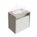 Тумба Kerama Marazzi Pro/Про PRO.60.2\WHT, белая глянцевая, подвесная 2 дверцы 60