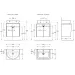 Тумба Kerama Marazzi Pro/Про PRO.60.2\WHT, белая глянцевая, подвесная 2 дверцы 60