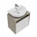 Тумба Kerama Marazzi Pro/Про PRO.60.2\WHT, белая глянцевая, подвесная 2 дверцы 60