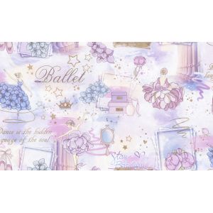 Обои Home Color Ballet HC71905-65 виниловые на флизелине 1,06x10,05м, розовый