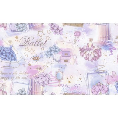 Обои Home Color Ballet HC71905-65 виниловые на флизелине 1,06x10,05м, розовый