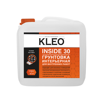 Грунтовка интерьерная для внутренних работ KLEO INSIDE 30.3 кг