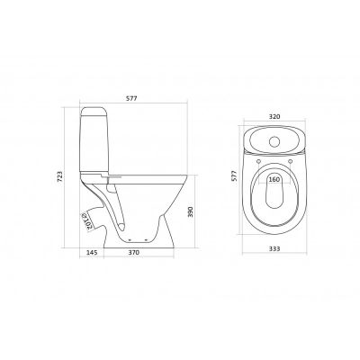 Унитаз-компакт Santek Римини 1WH302130