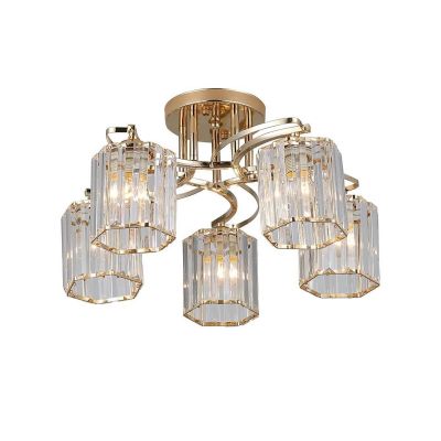 Люстра потолочная Rivoli Angelina 9077-305 золото/хрусталь