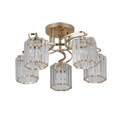 Люстра потолочная Rivoli Angelina 9077-305 золото/хрусталь