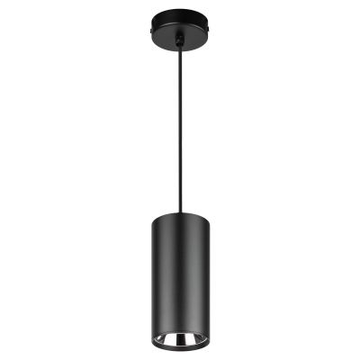 Светильник подвесной ЭРА PL12 BK/SL 12W черный/серебро